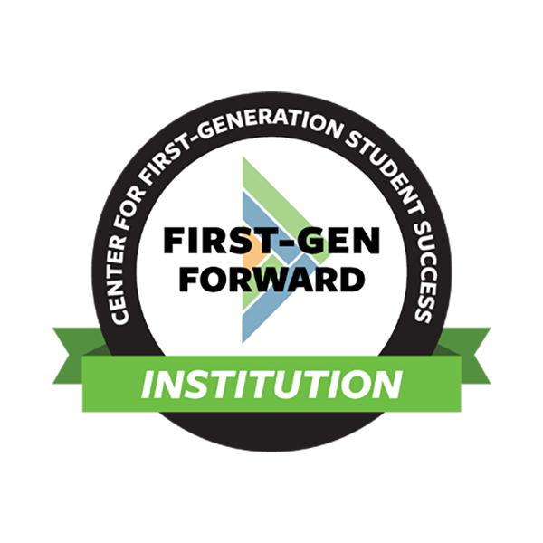 First-Gen Forward Institution logo for the Center for First-Generation Student Success